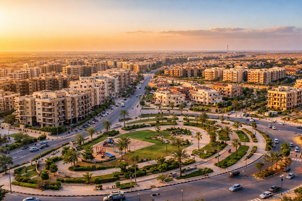 “أهم أحياء العبور الجديدة (الحي 25) — فرصة للسكن والاستثمار العقاري مع Ouda_Developments”