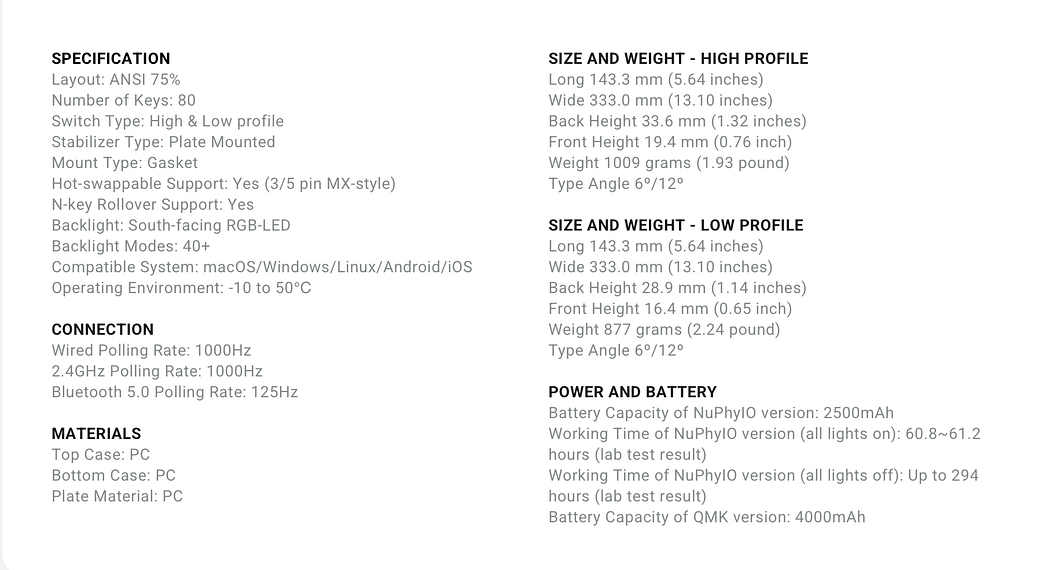 Nuphy Kick75 - Airman 20