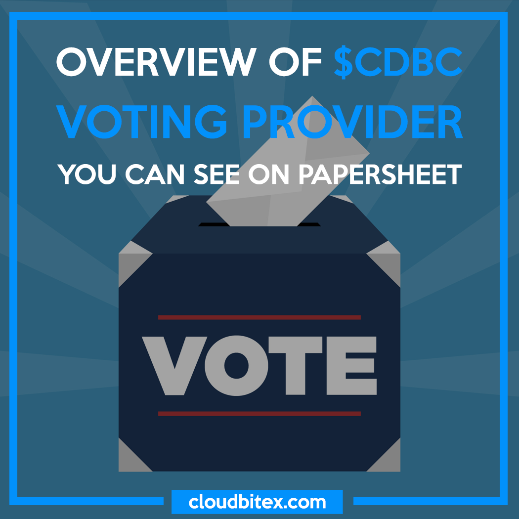 📢 Overview of $CDBC Voting Provider!
