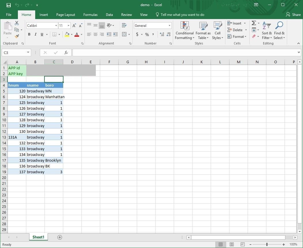 Geoclient in Excel. Excel is one of the most intuitive ways… | by sptkl ...