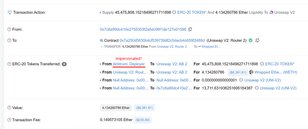 You shouldn’t trust everything in Etherscan: Fake transfer