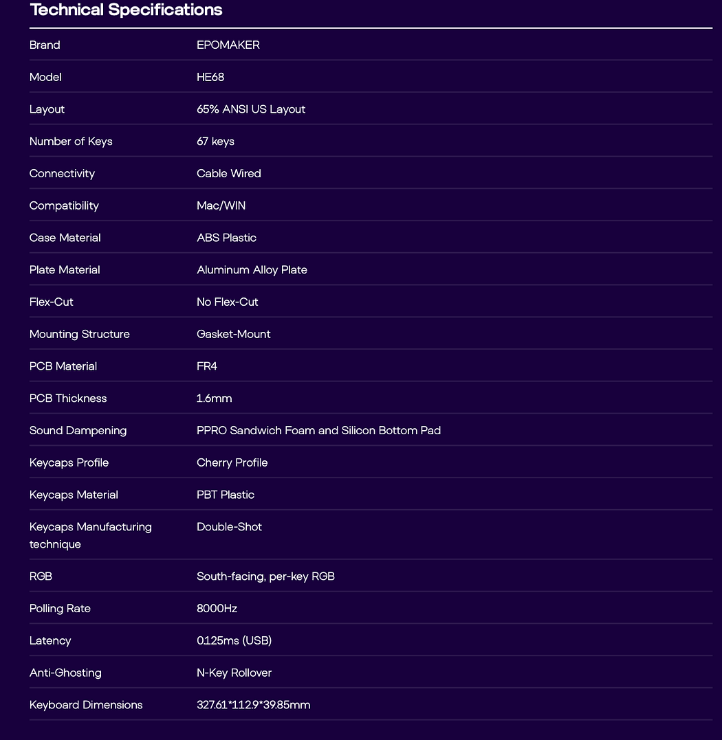 Epomaker HE68 - Airman 4