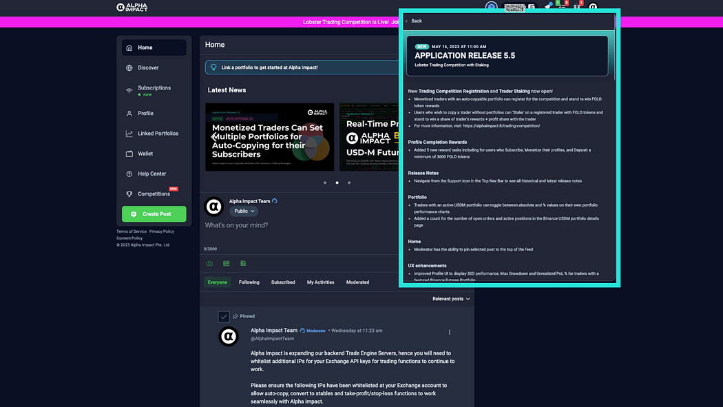 Scroll down to explore the release notes in descending order, ensuring you stay informed about all the important changes and enhancements. - image source