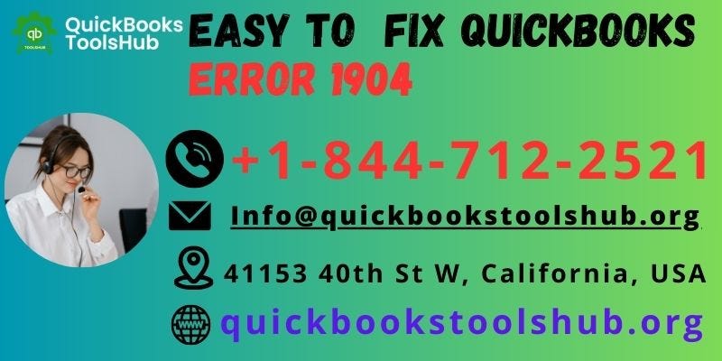 QuickBooks Error 1904 QuickBooks Error 1904