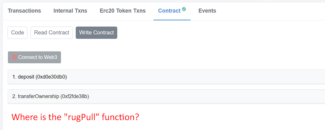 You shouldn’t trust everything in Etherscan: Hidden function
