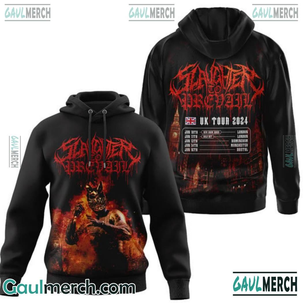 Rock On with Slaughter To Prevail UK Tour Dates 2024 Tshirt by