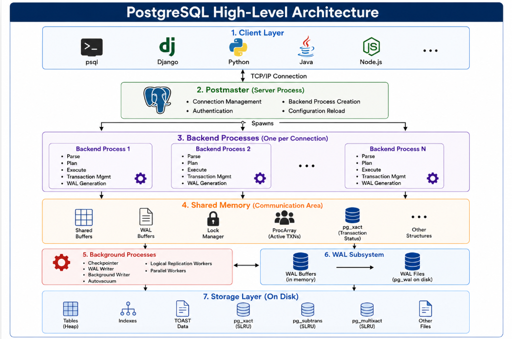 2. PostgreSQL Shared Memory Architecture