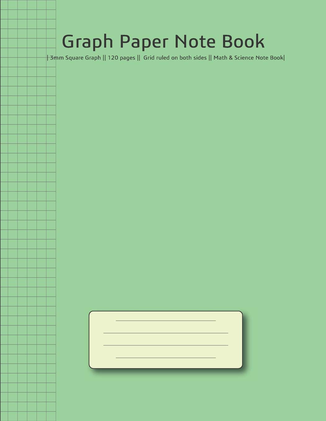 [EBOOK][BEST]} Graph Paper Note Book 3mm Square Graph 120 pages Grid