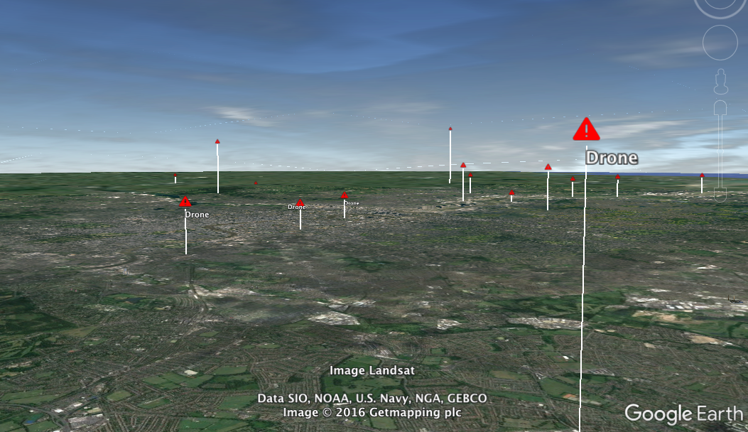 Google earth drone discount