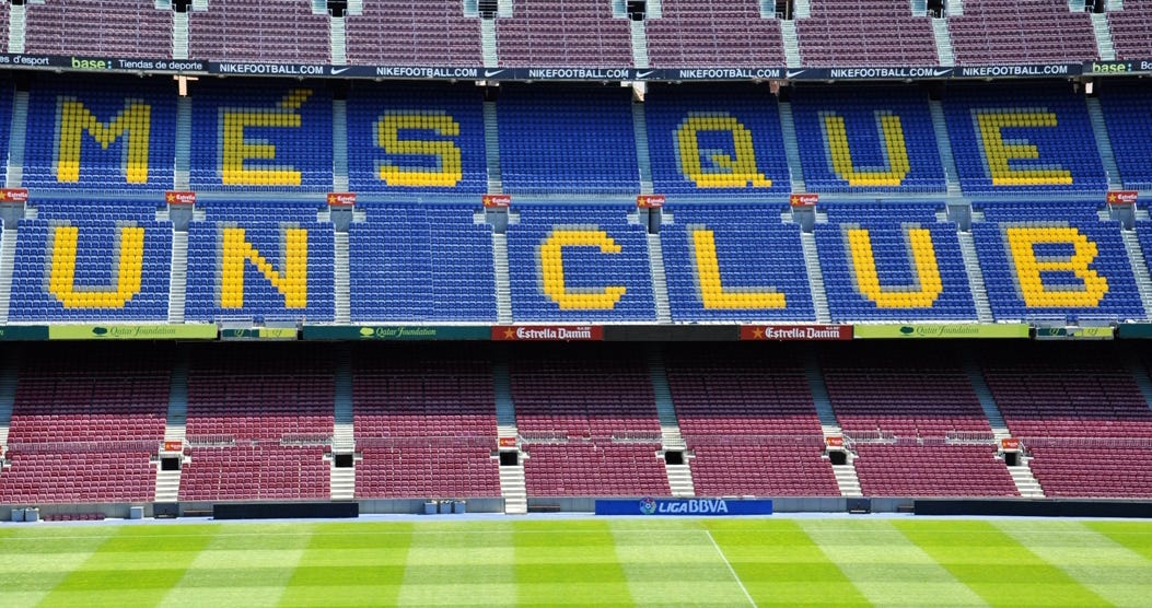 Mes que un club. Much like in other countries and…, by Alex Teel