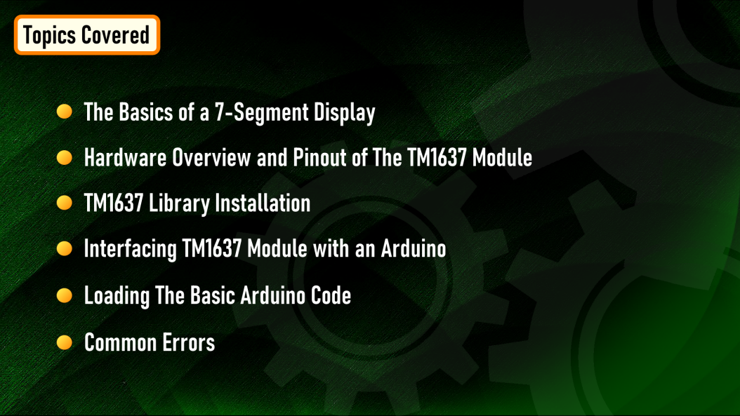 How to use the TM1637 Digit Display with Arduino