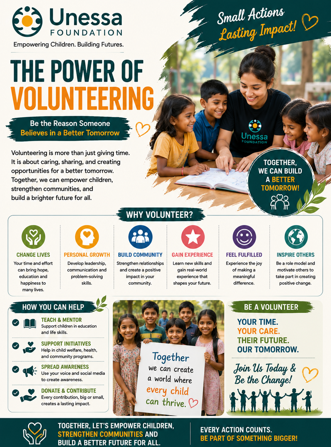 THE POWER OF VOLUNTEERING: SMALL ACTIONS, LASTING IMPACT