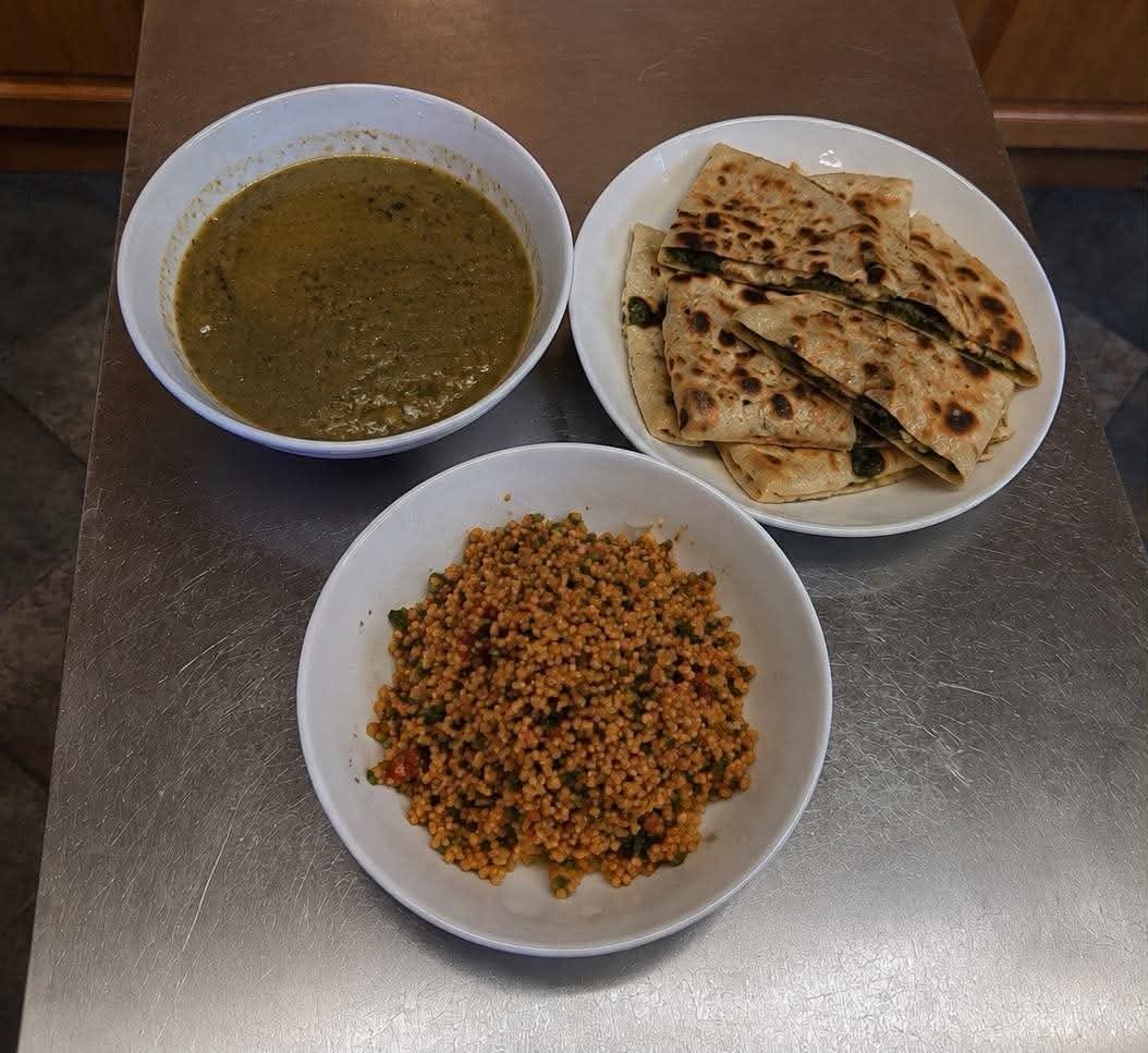Röya’s Kitchen: A Turkic Meal of Spinach Soup, Gözleme, and Bulgur Salad