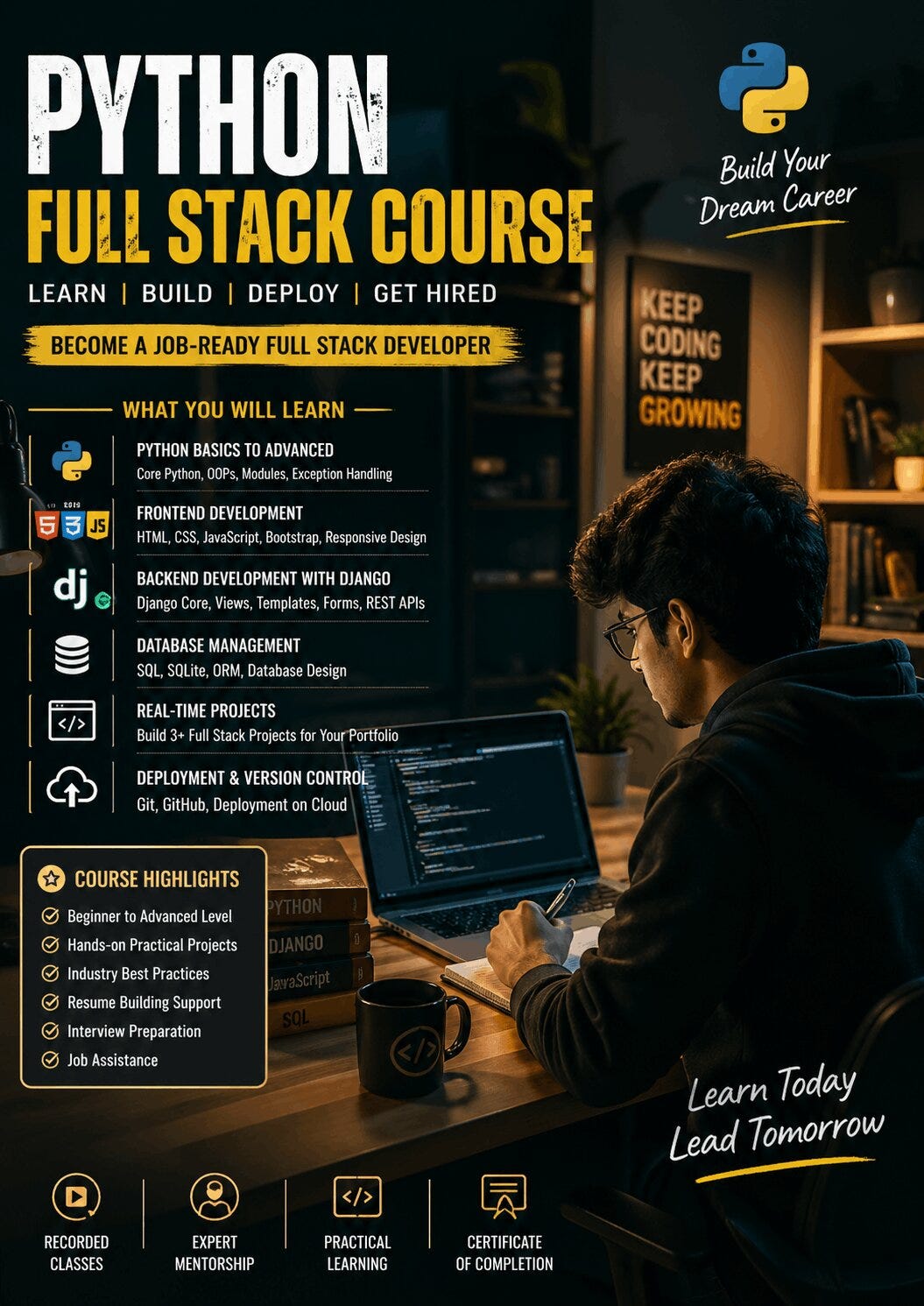 Python Full Stack Course — Master Web Development with Real-Time ...