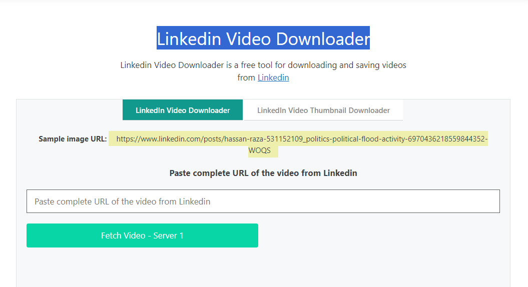 How to Easily Download Linkedin Video for Free by Shanijangee Jan