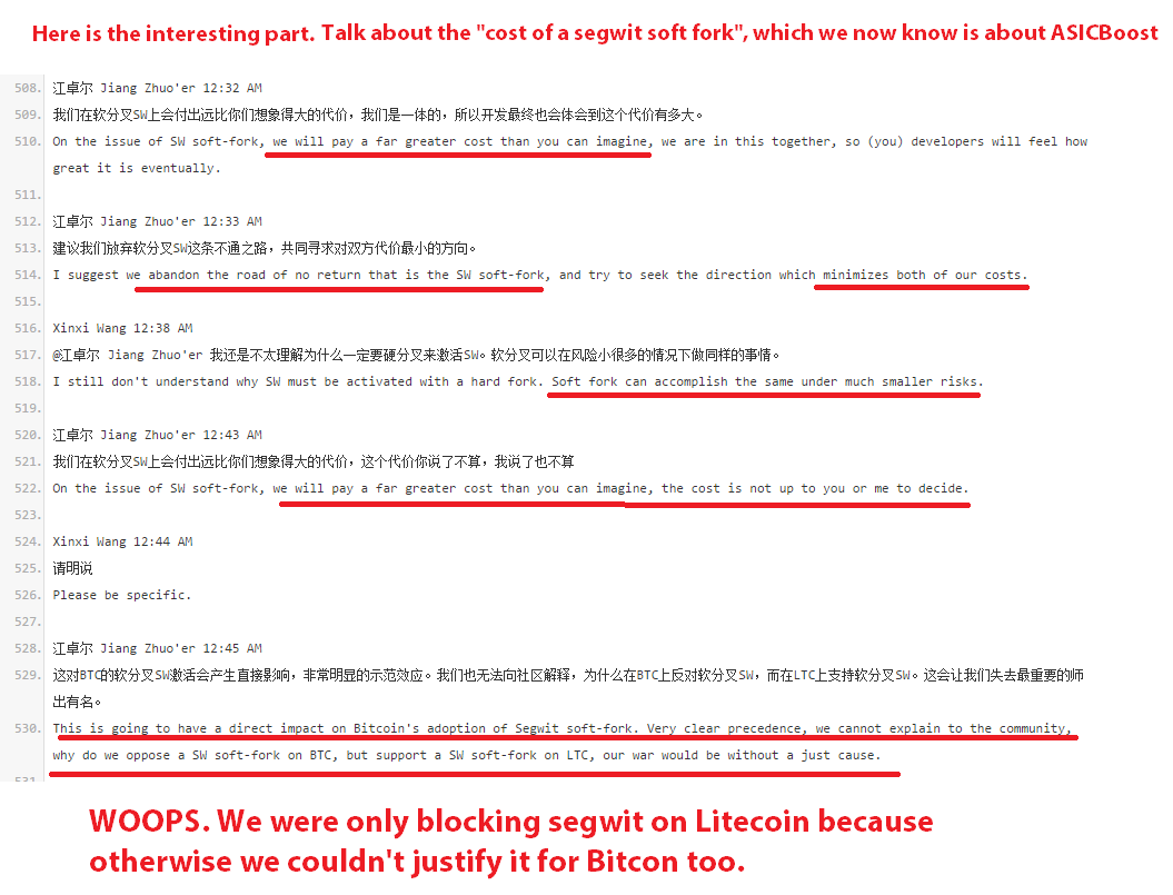 Time stamped chatlogs: Why Jihan and Jiang want to block segwit at all  cost. | by WhalePanda | The Bitcoin Roundup | Medium