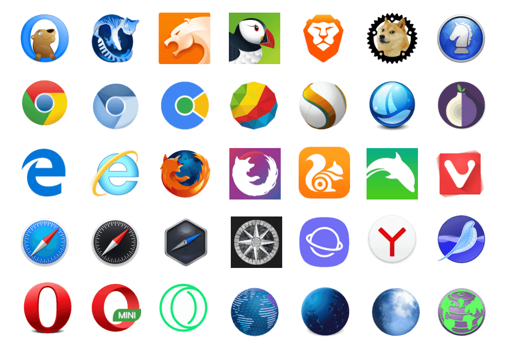 Browser Logos And Names
