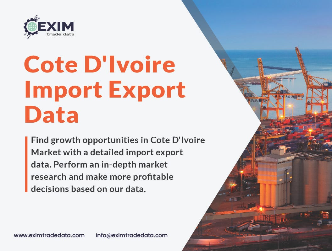 Cote D'Ivoire Import Export data - Naveen kumar - Medium