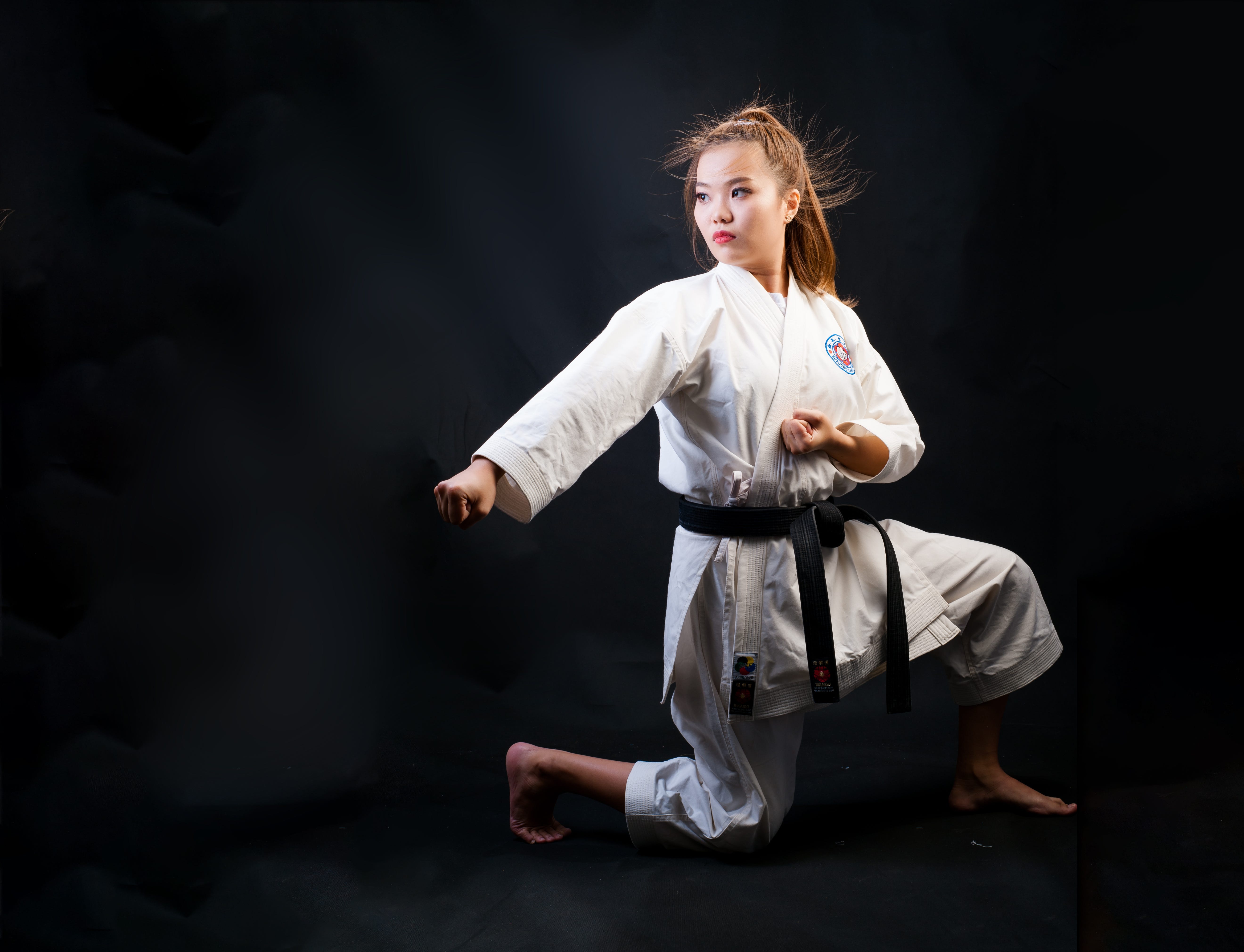 Black belt top martial arts