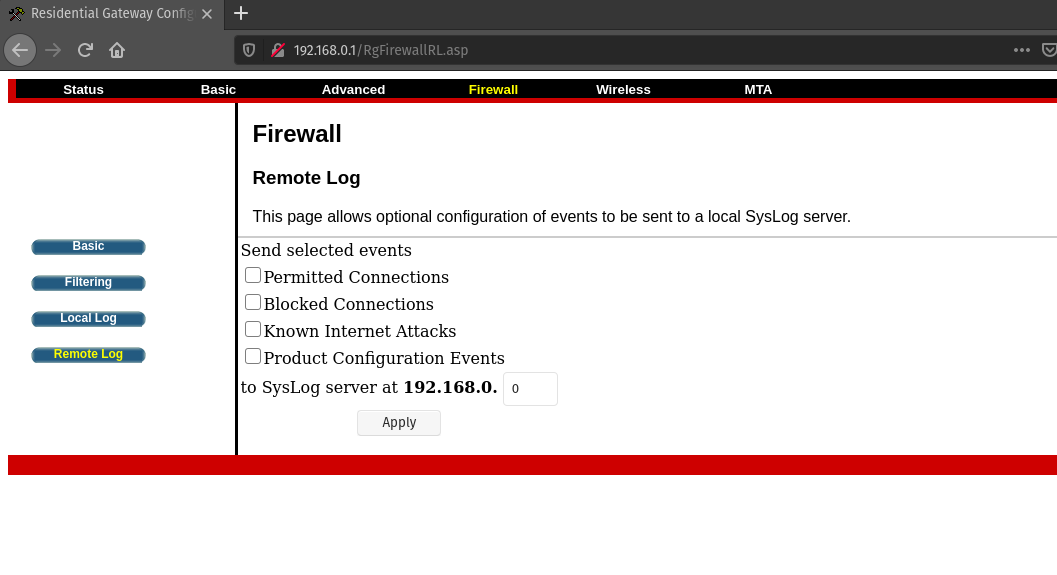 Forward data to remote server