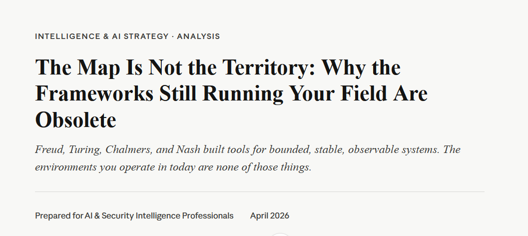 Freud, Turing, Chalmers, and Nash: Why the Frameworks Still Running Your Field Are Obsolete