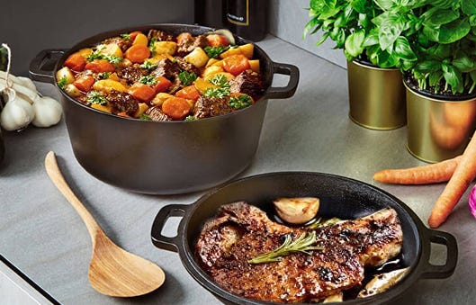 Cast Iron Double Dutch Oven