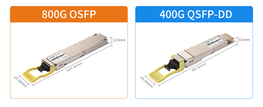 OSFP vs. QSFP-DD: Selection Guide for 400G/800G Networks