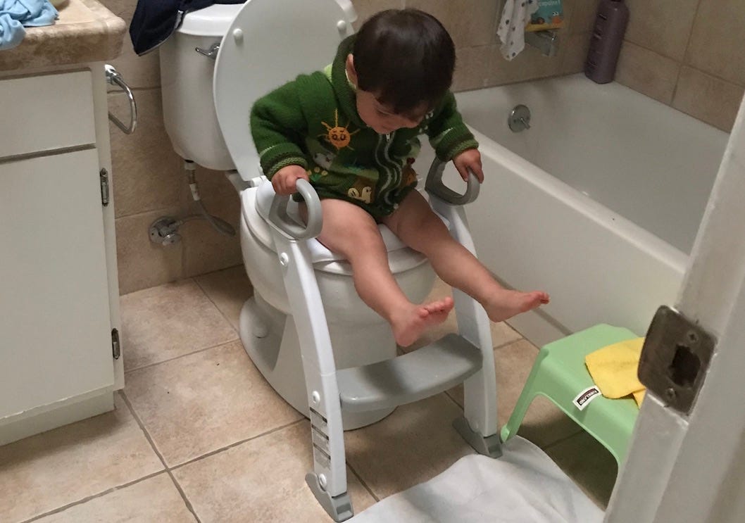 Potty training at 21 months using the Oh Crap! method by Michelle Lai