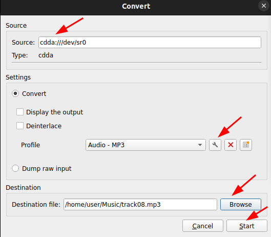 Shell Script: Rip audio CD to MP3 with VLC Media Player | by shimo | Medium