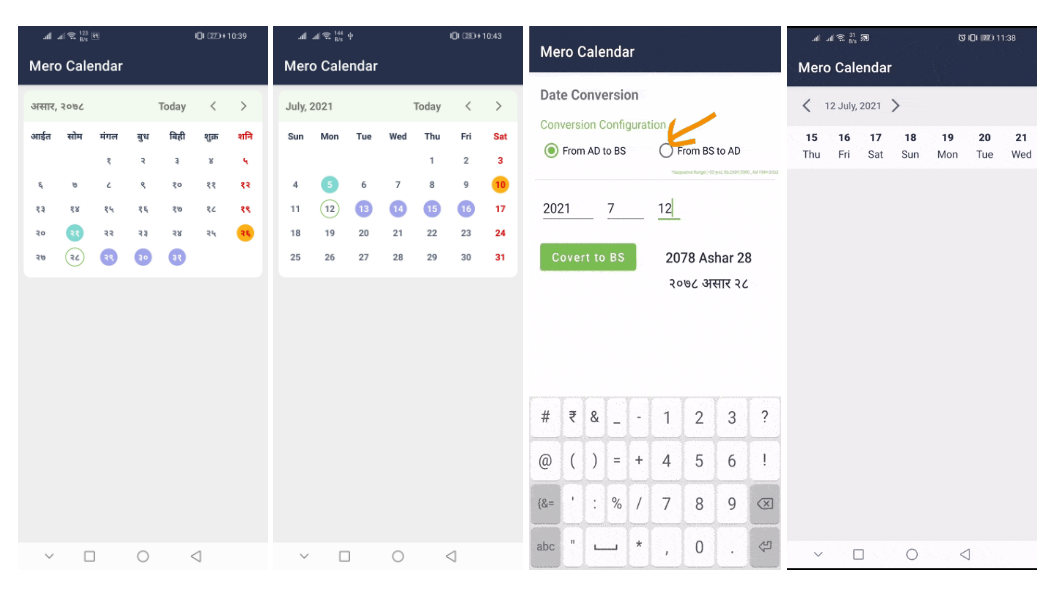 Nepali Event Calendar, Date Converter Android Library | by Puskal khadka |  Medium