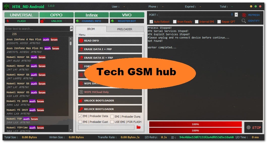 HTH ND Android Tool V1.0.0 — Free Download Mediatek Tool by Tech GSM