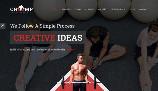 45 Fitness Gym Website Templates & Themes, by Krissanawat​ Kaewsanmuang