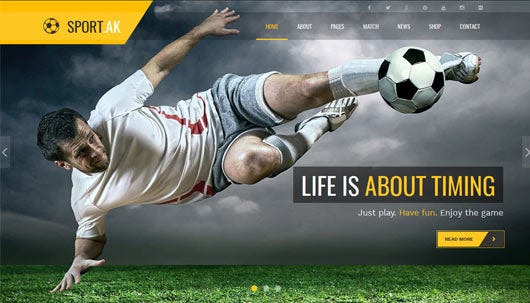 50+ Sports Templates and Themes in HTML | by Krissanawat​ Kaewsanmuang |  Medium