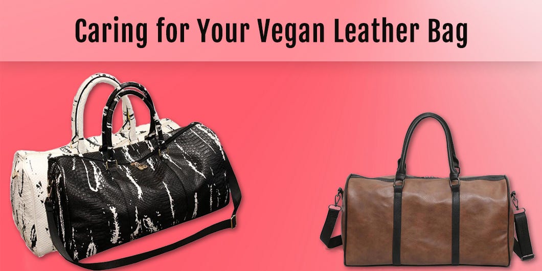 Caring for Your Vegan Leather Bag by Sybaritic Bags Medium