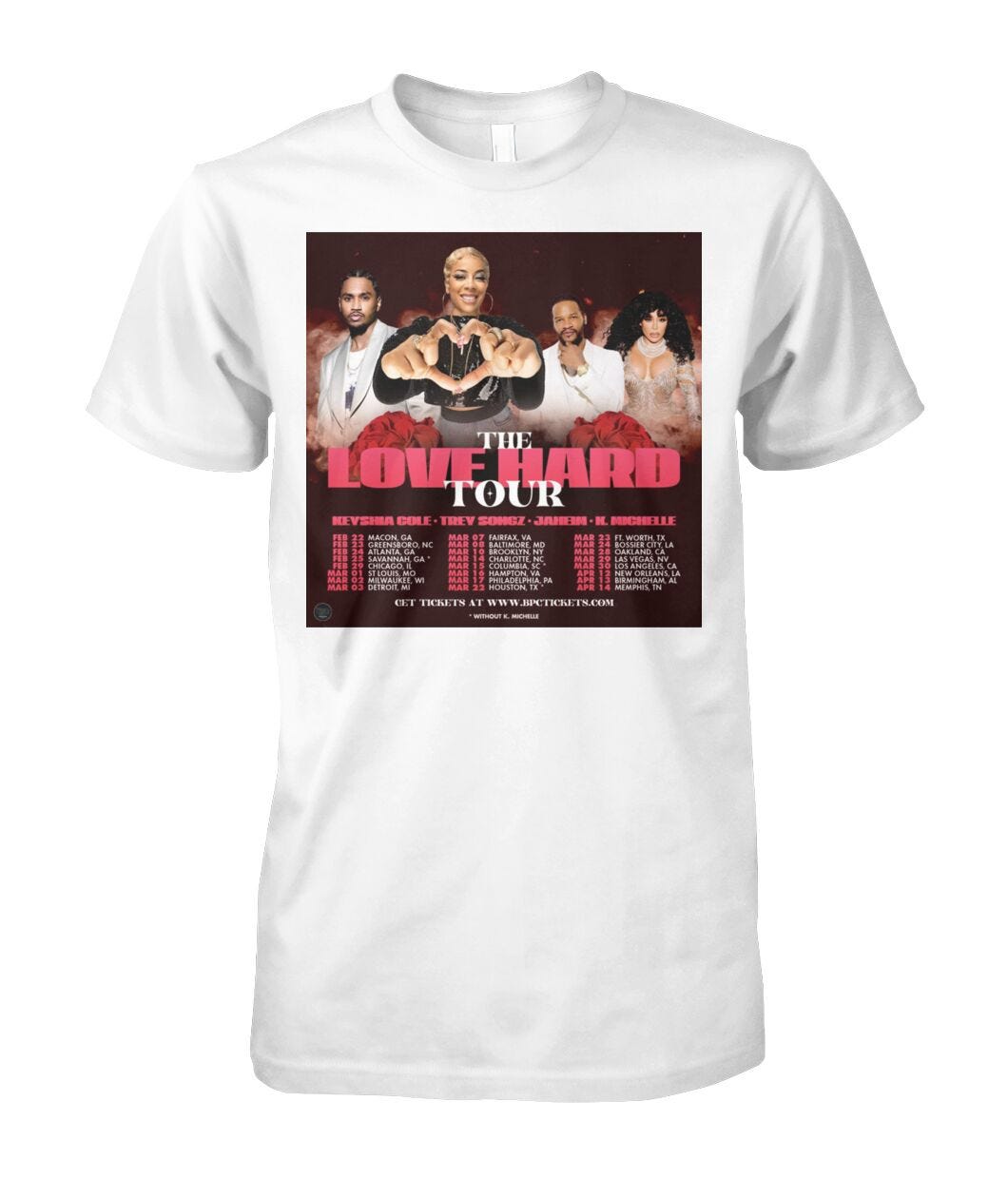 Keyshia Cole The Love Hard Tour 2024 Shirt Medium