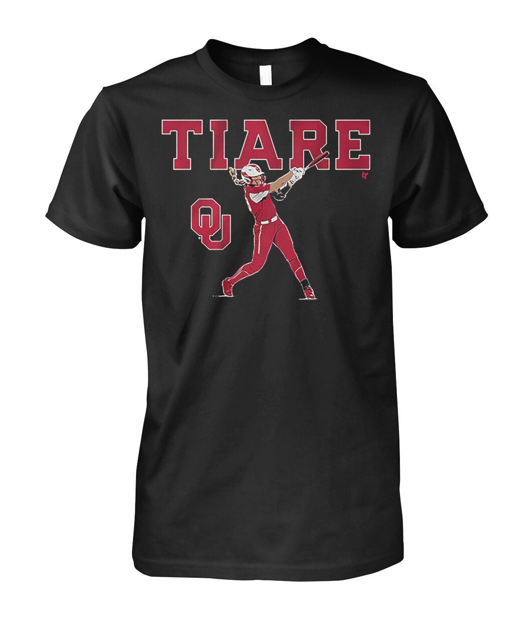 Oklahoma Softball Tiare Jennings Slugger Swing Shirt | Medium