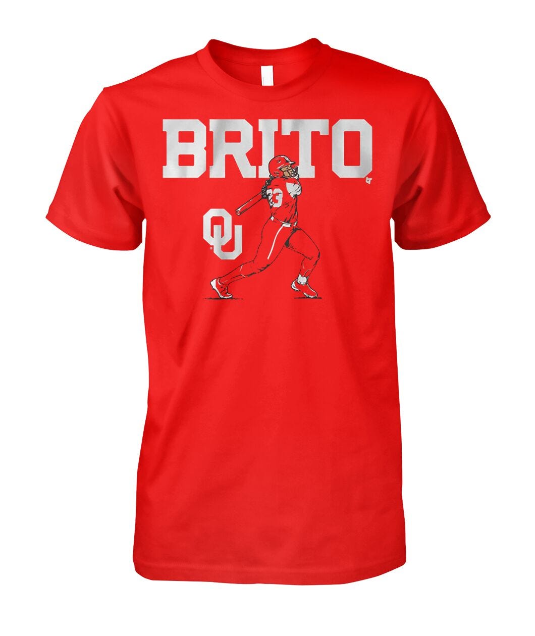 Oklahoma Softball Alyssa Brito Slugger Swing Shirt | Medium