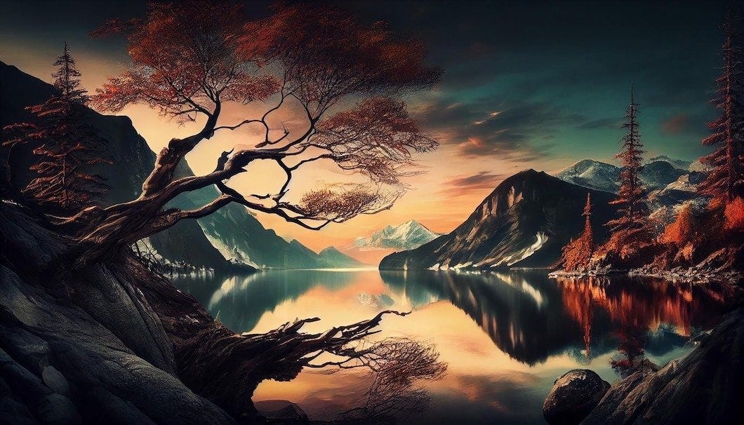 Find Serenity in the Timeless Beauty of Landscape Painting ...