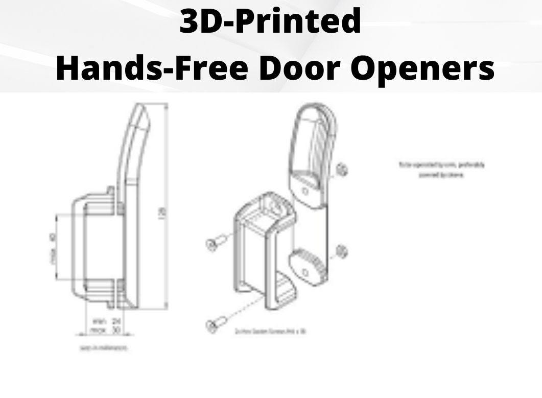 3DPrinted HandsFree Door Openers by Hidevs Community Medium