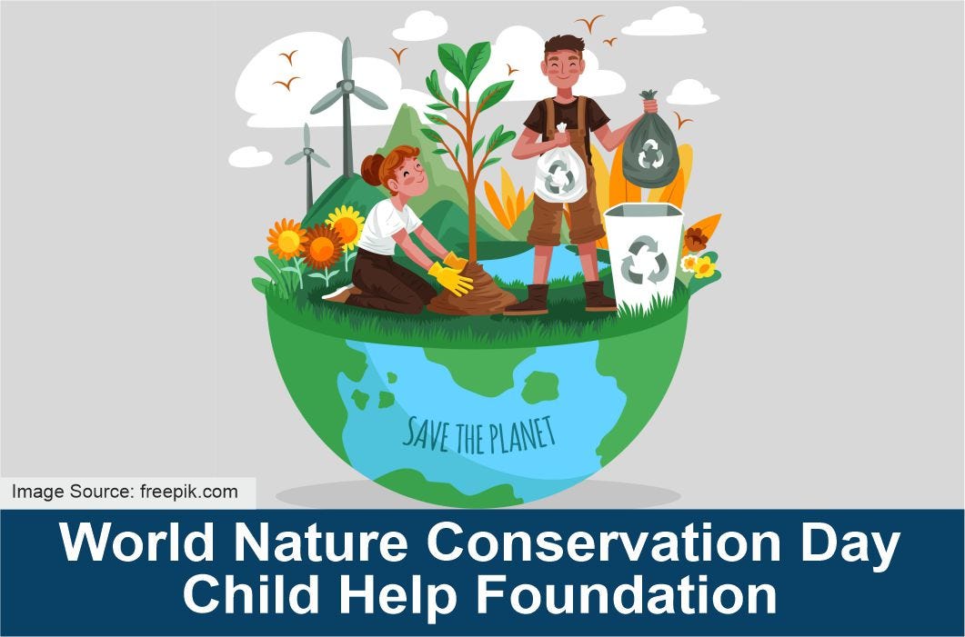 Protecting Nature for Survival World Nature Conservation Day by