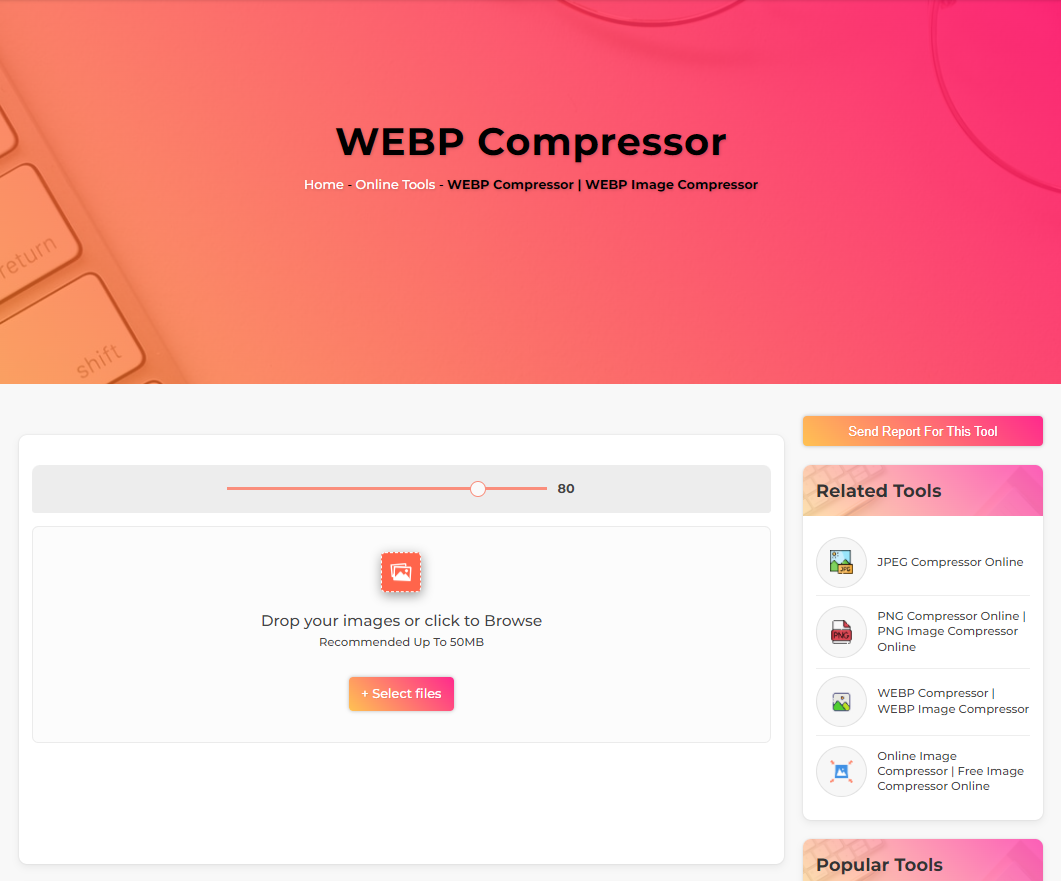 What is WEBP ImageCompressor?. WEBP Compressor is a Free Online Image ...