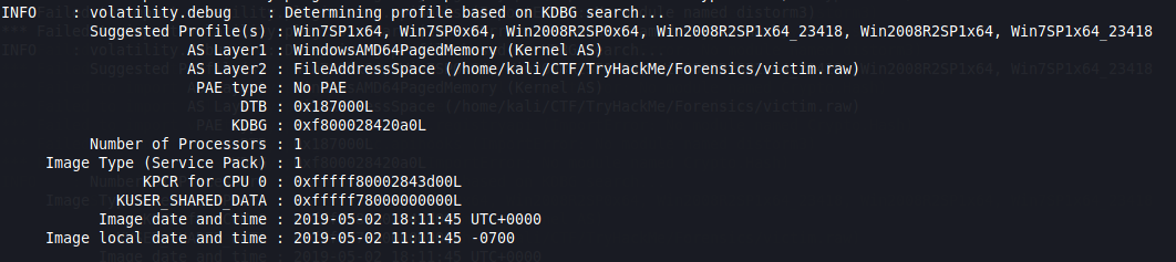 Profiler 2.8 – Windows Memory Forensics – Cerbero Blog