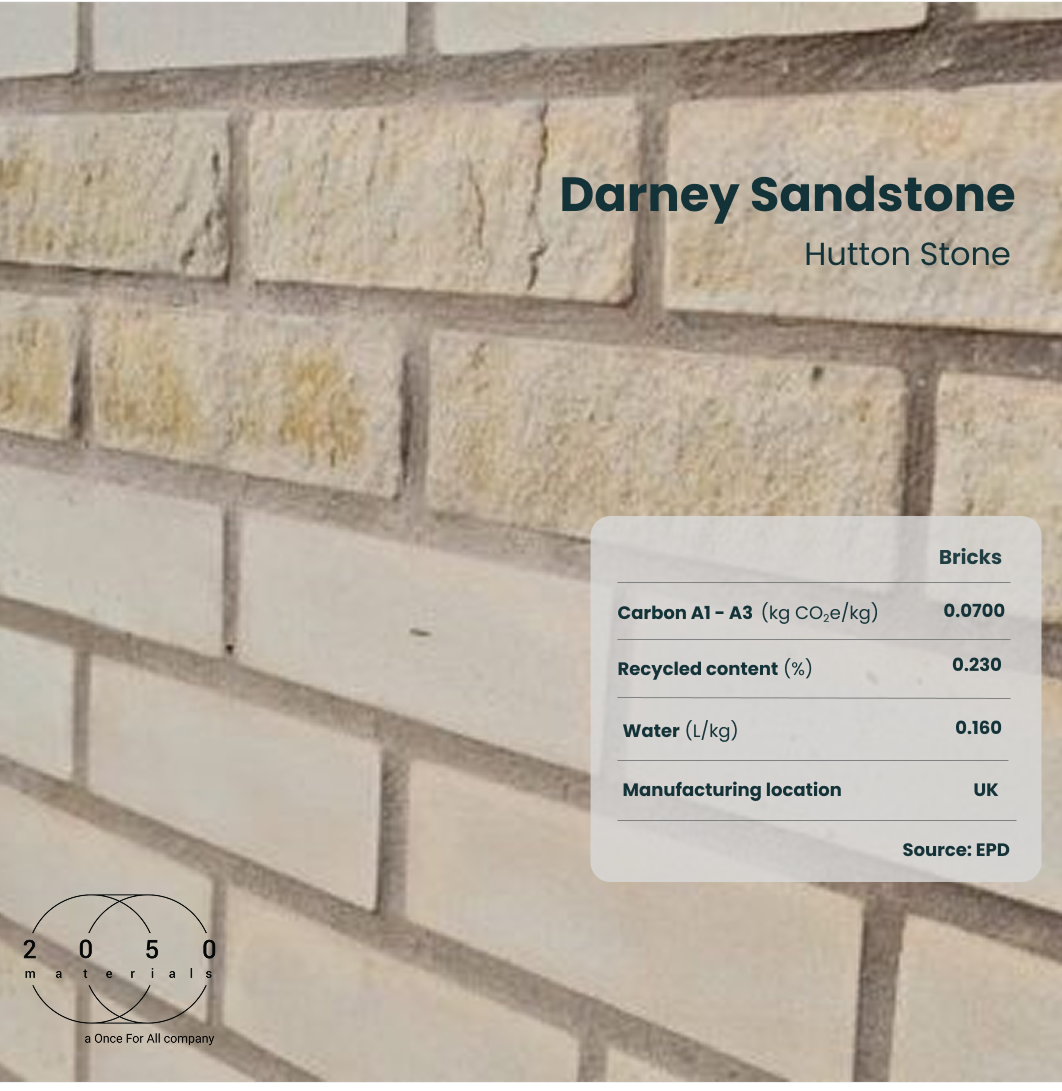 Darney Sandstone Brick on 2050 Materials Platform