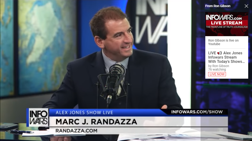 Marc Randazza about free speech rights today on Infowars | by Marc ...