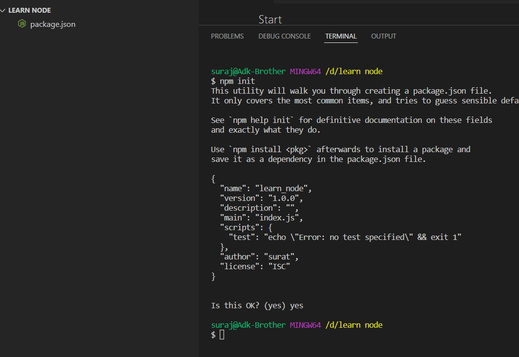 Get Started with NodeJs Part -1. Create FColder | by Surat Adk | Medium