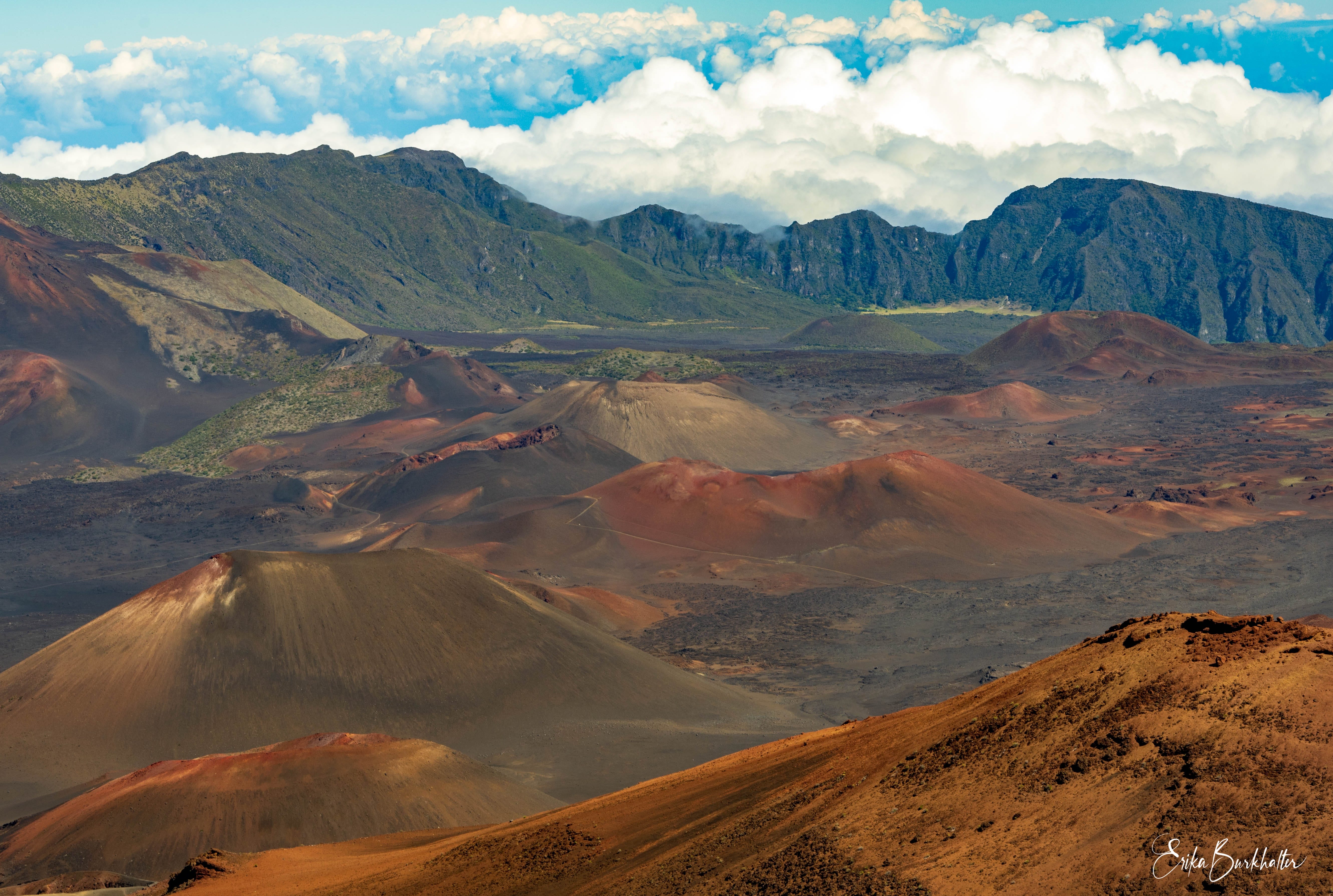 Beyond the Cinder Cones and Above the Clouds in Haleakalā Crater