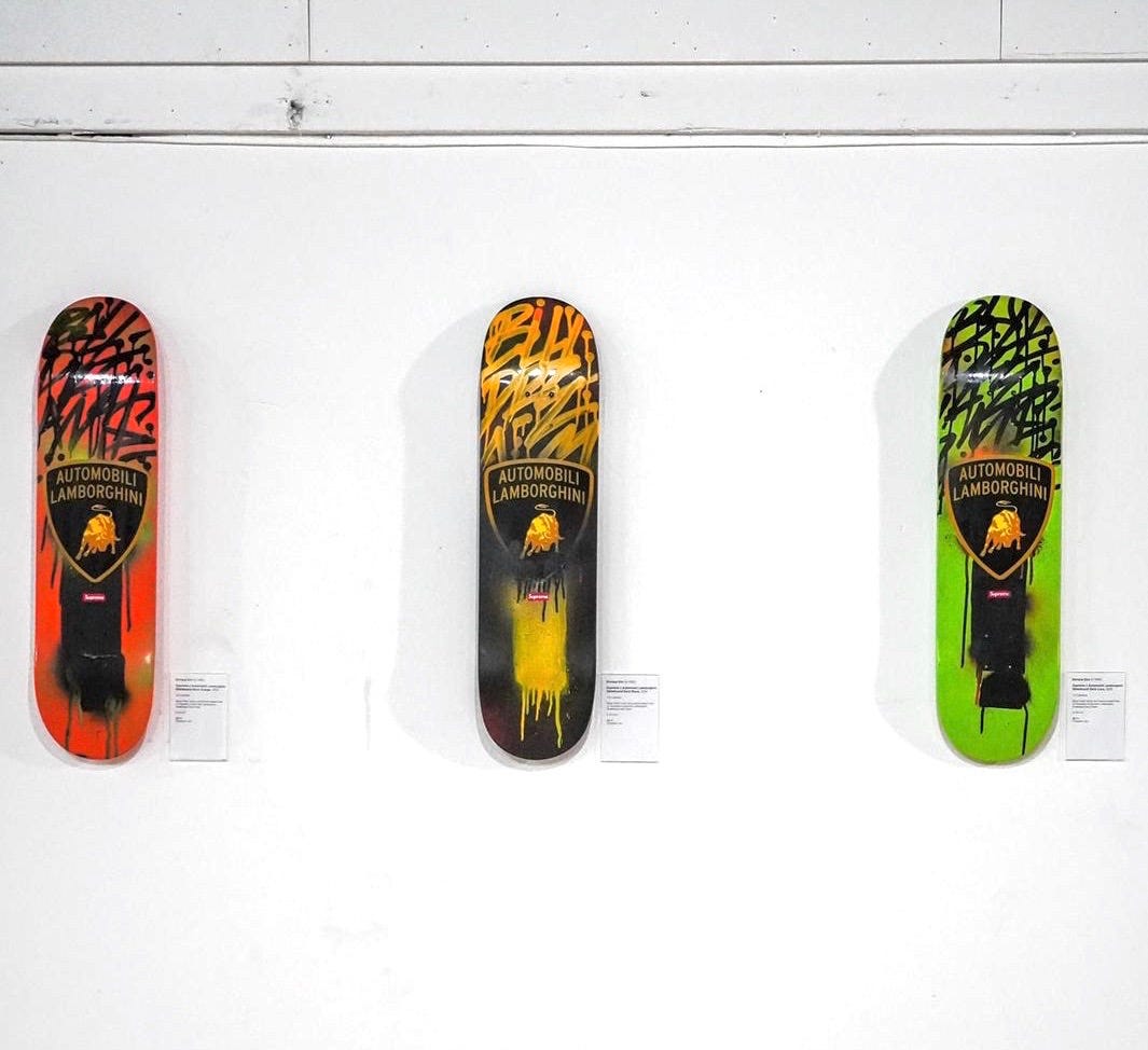 Tags on Supreme x Lamborghini Skateboard deck by Enrique Enn! | by Enrique  Enn | Medium