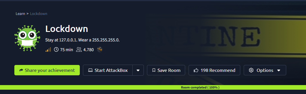 Lockdown (THM) Tryhackme Medium Challenge