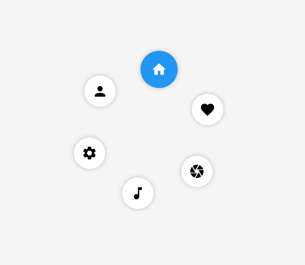 🔄 Circular Rotating Menu in Flutter (DartPad Compatible)